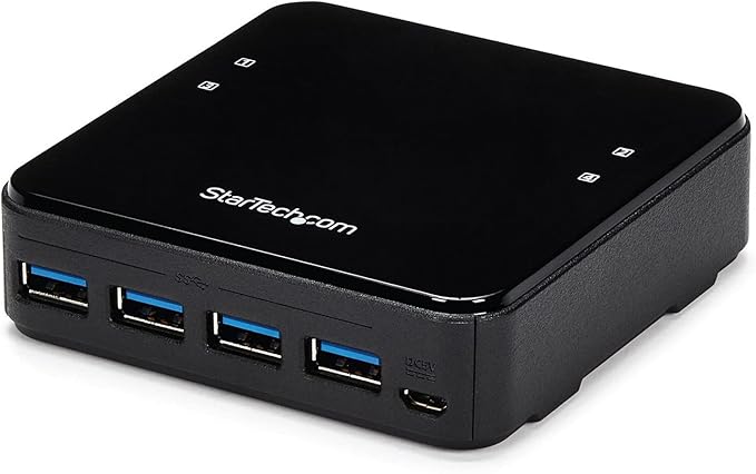 StarTech.com USB 3.0 Peripheral Sharing Switch - 4 USB 3.0 (5Gbps) x 4 Computers - Mac / Windows / Linux - USB A/B Switch - USB Switch (HBS304A24A)