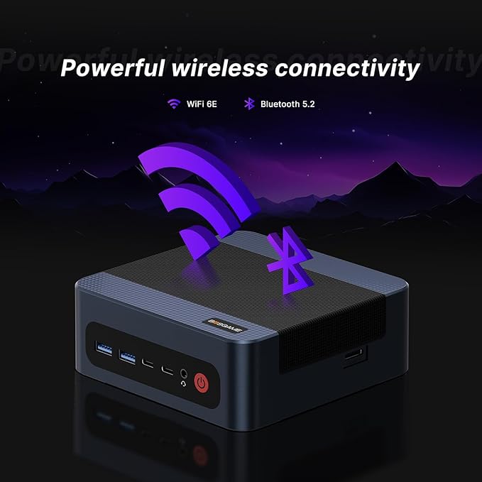 BOSGAME M4 Oculink Mini PC Ryzen 7 7840HS, Radeon 780M GPU Gaming Computers, 11 Pro-OS Desktop PC, 32GB DDR5 RAM, 1TB PCIe 4.0 NVMe 2280 SSD, Wi-Fi6, BT 5.2