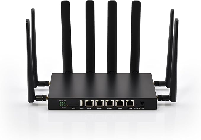 Solid Signal IQMC520 4G / 5G Wi-Fi Router | Unlimited Data | No Contracts | North American Coverage | Multi-Carrier | Dual-Band Wi-Fi | U.S. Company and Support
