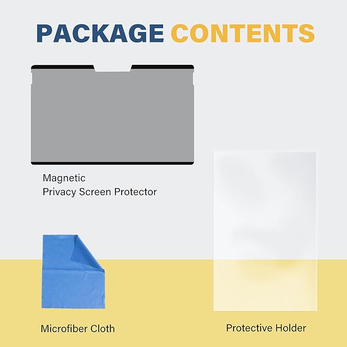 SenseAGE Magnetic Privacy Screen Protector for Surface Pro 13 Inch (11,10, X, 9, 8), Removable Privacy Filter, Anti-Blue Light, Glare and Laptop Screen Accessory For Surface, Office Accessories