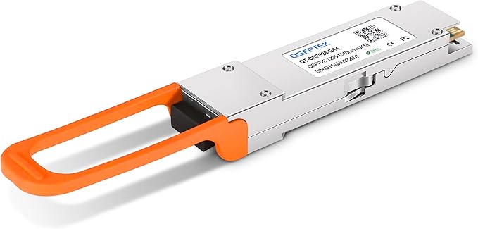 QSFPTEK 100GBASE-ER4 OpticTransceiver, QSFP28 Optical Module, 100g Network MINI gbic Compatible with Cisco QSFP-100G-ER4L-S, LC SMF 1310nm 40km with FEC