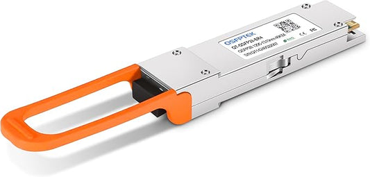 QSFPTEK 100GBASE-ER4 OpticTransceiver, QSFP28 Optical Module, 100g Network MINI gbic Compatible with Cisco QSFP-100G-ER4L-S, LC SMF 1310nm 40km with FEC
