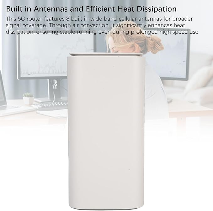 Zopsc 5G CPE Router with SIM Card Slot, NSA SA WiFi 6 4.67Gbps High Speed Dual Band Indoor Outdoor Router, 5G Portable Mobile Hotspot Device Built in Antennas, Plug and Play (US Plug)