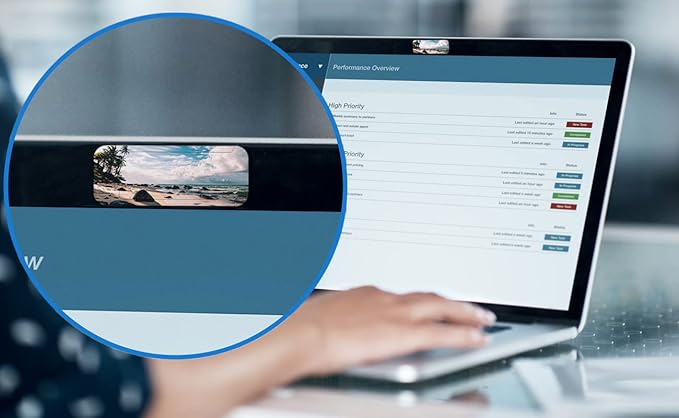 Laptop Camera Cover Slide,Protective Cover for Laptop, Desktop, PC,MacBook Pro, MacBook Air, iPad, iMac, Tablet,Protecting Privacy Security (Scenery)