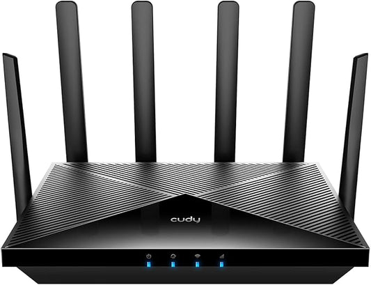 Cudy New 5G NR SA NSA AX3000 WiFi 6 CPE Router, AX3000 Dual SIM 5G Cellular Router, Qualcomm IPQ5018, SDX62, Band Lock, VPN, Zerotier, Cloudflare, P5 (Renewed)