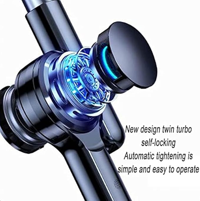 Tablet Floor Stand Holder, 360 Degree Rotating with Height Adjustable Stand Compatible with 4.7"-13" Phone/Tablet, Kindle, 63" Phone Stand, Aluminum Alloy, for Bed,Sofa,Desk.Black