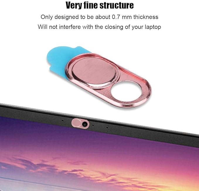ASHATA 3pcs Metal Camera Lens, Ultra Thin Camera Cover Webcam Cover Blocker Slider for Smartphone Tablet Desktop Laptop ()