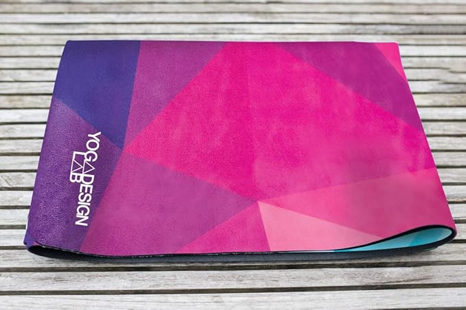 YOGA DESIGN LAB | The Combo Yoga Mat | Eco Luxury | Ideal for Hot Yoga, Power, Bikram, Ashtanga, Sweat | Studio Quality | Includes Carrying Strap!