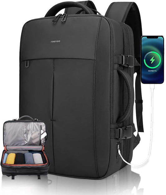 Travel Backpack for Men Carry-on Backpacks 45L Waterproof Laptop Backpack Weekender Bag (backpack)