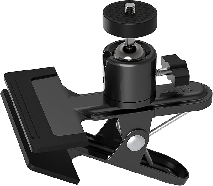 Metal holder Clip Clamp Mount 360 Degree Rotation 1/4 inch Screw for iPhone 16 15 14 13 12 series Samsung Oneplus Xiaomi Cell Phones and Arlo/Blink/Eufycam/Wyze/Nest/reolink/Tapo camera series