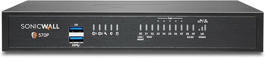 SonicWall TZ570P TradeUp (03-SSC-3026) | 3YR Essential Protection Security Suite and 1 YR Cloud Secure Edge - Secure Internet Access (Basic-20 Users) and Secure Private Access (Advanced-6 Users)