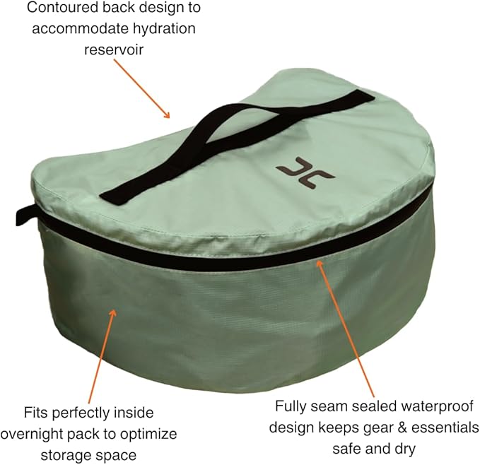 Hillsound PackStack Pro Storage Cubes, Waterproof Packing Cubes, Backpacking & Camping Space-Saving Modular Pack Organizers (Mint, SHORT Fits 40L+ Pack)