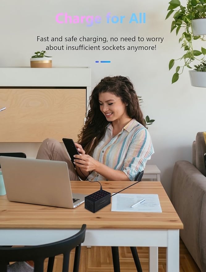 Charging Station, 100W20Port USB Charging Station, Multiple USB Charger Station, Charging Station for Multiple Devices, Multi USB Charging Station, Chargers for Multiple Devices