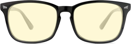 TIJN Gaming Glasses Blue Light Blocking Glasses for Women Men Nerd Eyeglasses Anti Eyestrain Anti UV Glare