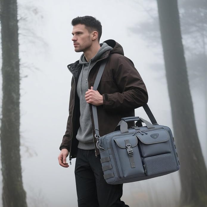 Stypos Tactical Messenger Bag Briefcase for Man Military Laptop Bag 14 Inch/15.6 Inch /17.3 Inch Messenger Shoulder Work Bag