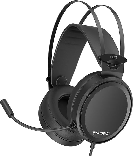 NUBWO Gaming headsets PS4 N7 Stereo Xbox one Headset Wired PC Gaming Headphones with Noise Canceling Mic, Over Ear Gaming Headphones for PC/MAC/PS4/PS5/Switch/Xbox one (Adapter Not Included)