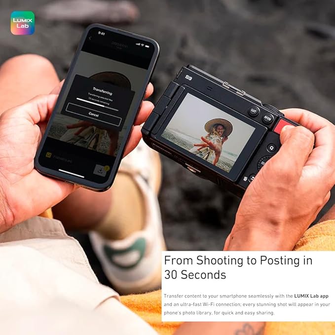 Panasonic LUMIX S9 Mirrorless Camera, 24.2MP Full Frame with Phase Hybrid AF, New Active I.S. Technology - DC-S9BODYK (Black)