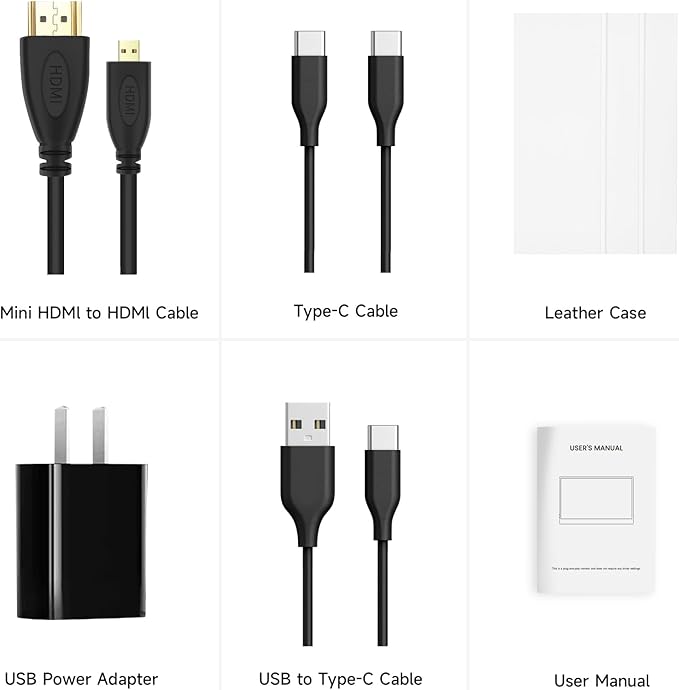 QAF 15.6 Inch Portable Monitor for Laptop, FHD 1080P USB-C HDMI 100% sRGB HDR IPS Display, Ultra-Thin Travel Second Screen Compatible with Laptop Mac PC Phone PS5 Xbo Switch, Built-in Speakers (White)