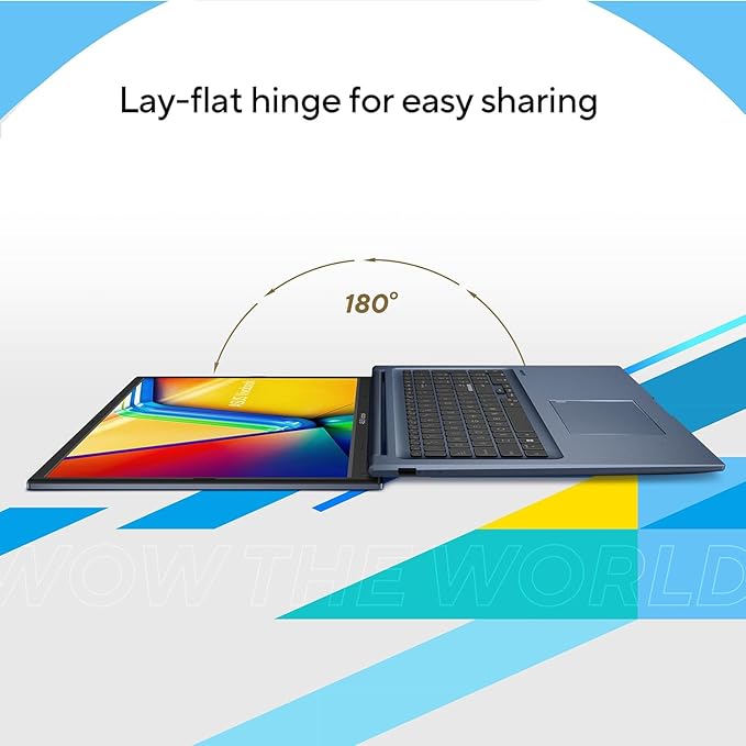 ASUS Vivobook 17.3'' FHD Laptop, Intel Core i3-1215U, 36GB RAM, 1TB SSD, Webcam, Touchpad, HDMI, Wi-Fi, Windows 11 Home, Blue, Bundle with PCO Notebook Folding Radiator, Laptop Cooler