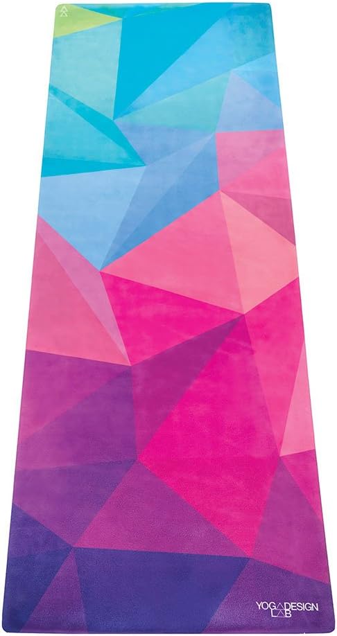 YOGA DESIGN LAB | The Combo Yoga Mat | Eco Luxury | Ideal for Hot Yoga, Power, Bikram, Ashtanga, Sweat | Studio Quality | Includes Carrying Strap!