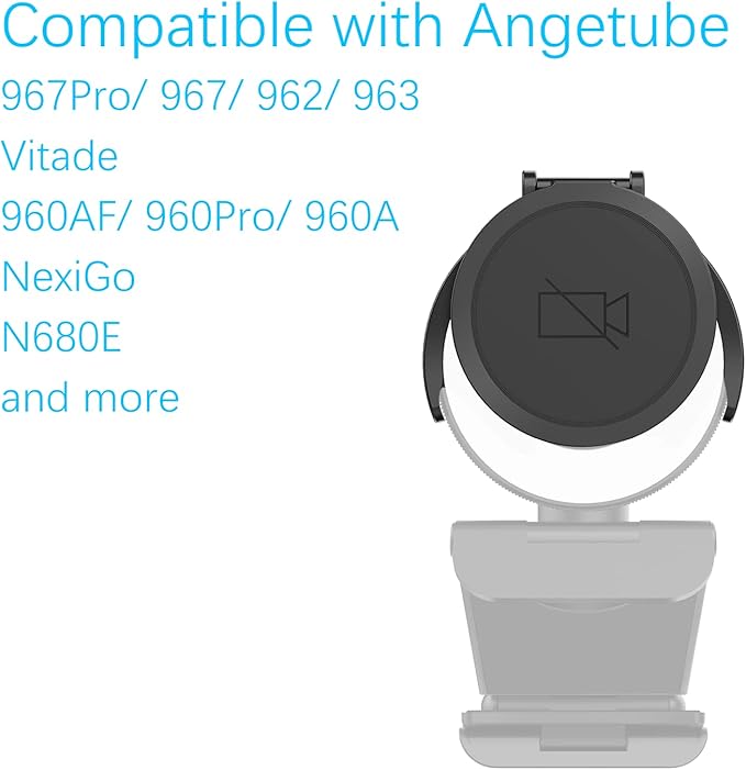 Angetube Webcam Cover - Web Camera Privacy Shutter to Protect Lens and Security Web Cam 967, 967Pro, 962, 963