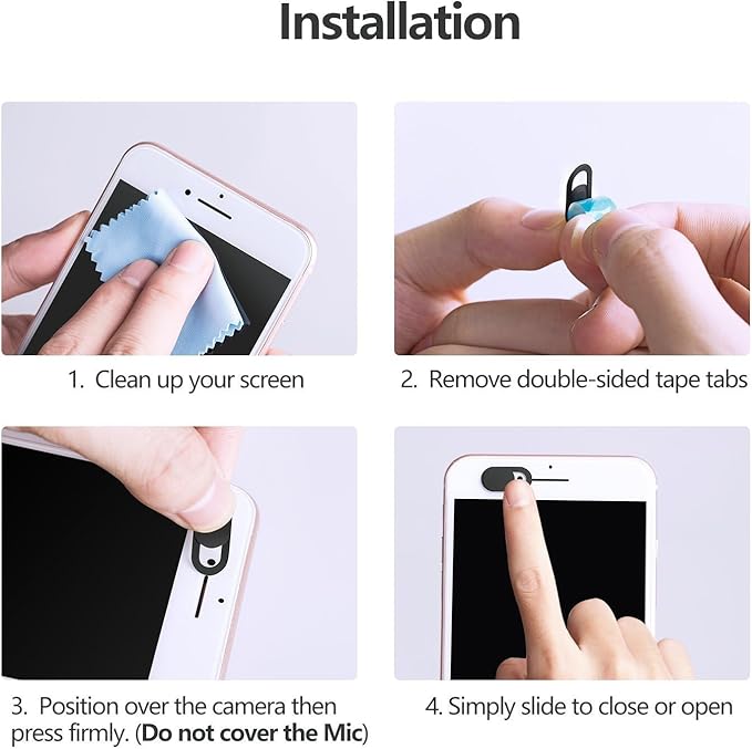 Webcam Cover, Laptop Camera Cover Slide, Ultra-Thin, US Flag Pattern Design, Web Camera Cover fits Laptop, Desktop, PC, Macboook Pro, iMac, Computer, Protect Your Privacy & Security