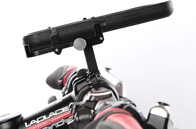 GUB Thick Case Design Bike & Motorcycle Phone Mount Handlebar Holder Adjustable Compatible with iPhone XR Xs 7s 8 Plus,Compatible with SamsungS7/S6/Note5/4,Any Phones with Thick Phone Case (Black)