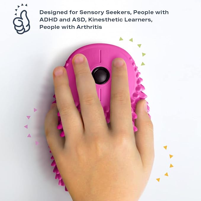 HedgeHog Health Hoglet Fidget Computer Mouse – Cute Wireless Design, Perfect Tactile Tool for Stress Relief and Focus. Combines Comfort and Functionality for a Unique and Engaging Experience.