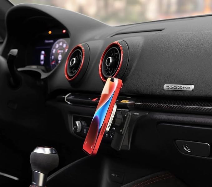 Scosche MagicMount Pro2 Magnetic Car Cell Phone Holder with AMPS Mounting Plate for Scosche/ProClip Vehicle Specific Mount Bases, Phone Stand Compatible with MagSafe, iPhone, Samsung (Base Required)