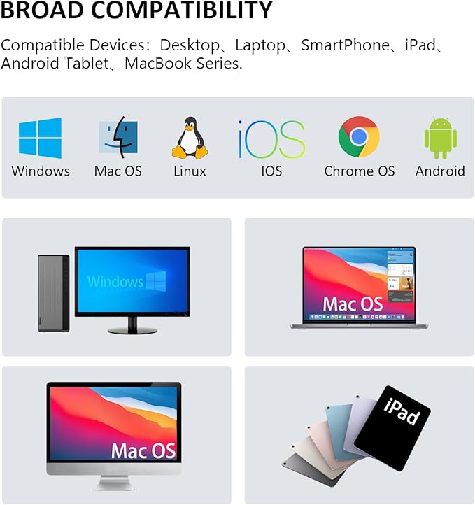 Wireless Bluetooth Mouse, Multi-Device,Portable Rechargeable, 4-Way Scroll,4 Level DPI,2.4G USB-A Receiver and Two Bluetooth, Silent Click for MacBook Air/Pro, iPad, Laptop, Computer, PC(Pink)