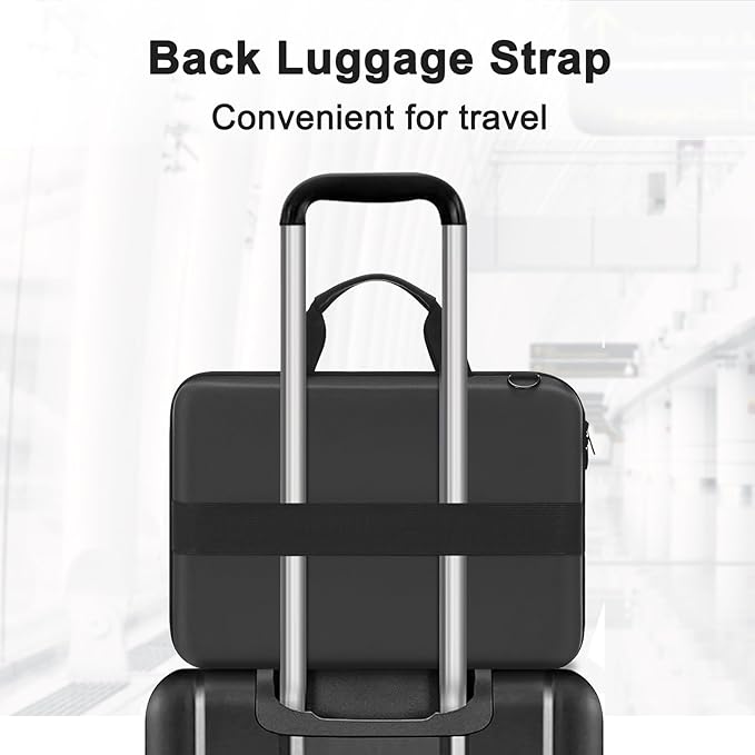 MOSISO Hard Shell Laptop Case for Men Women,15-15.6 inch Computer Bag Compatible with MacBook, HP, Dell, Lenovo, Asus, Notebook,16 inch Laptop Bag with Front Pocket & Shoulder Strap, Slate Gray