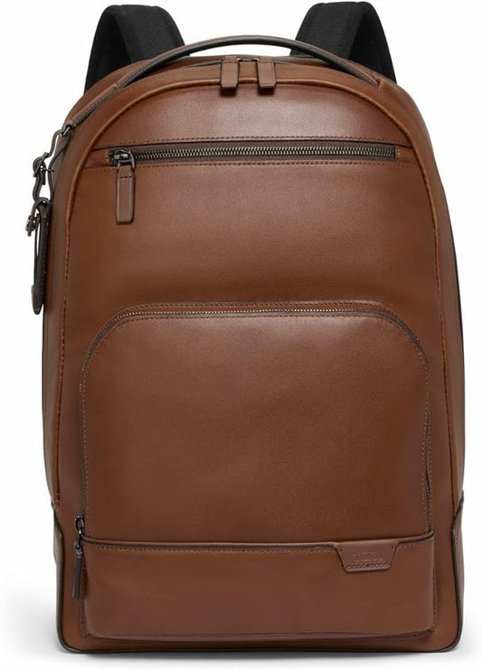 TUMI Harrison Warren Backpack - 15-Inch Laptop Backpack - Stylish Women's & Men's Backpack for Travel & Business - Cognac Leather