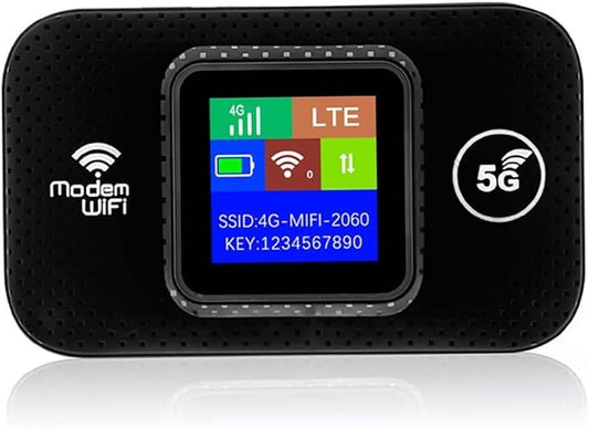 Pro Portable WiFi Internet, Wireless Portable Network Router, High Speed Router, Pocket Mobile WiFi Hotspot for Travel Office Camping (Black)