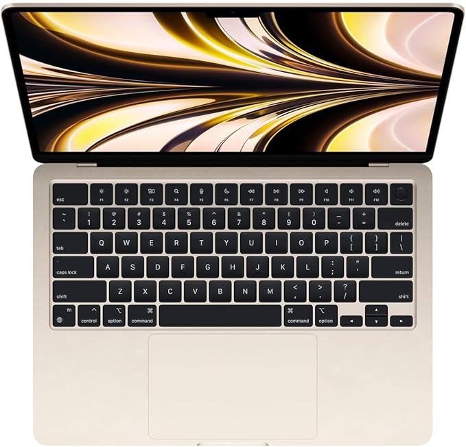 Apple 2022 MacBook Air with Apple M2 Chip, 13-inch, 16GB RAM, 256GB SSD Storage - Starlight (Renewed)