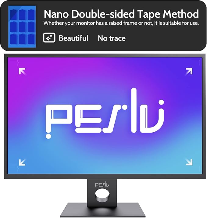 Privacy Screen Adhesive Strips and Slide Mount Tabs for Laptop Computer Monitor, Privacy Screen Slide Mount Tabs *2, Privacy Screen Adhesive Strips *2, 1pcs Microfiber Cloth, 2pcs Screen Cleaning Kit