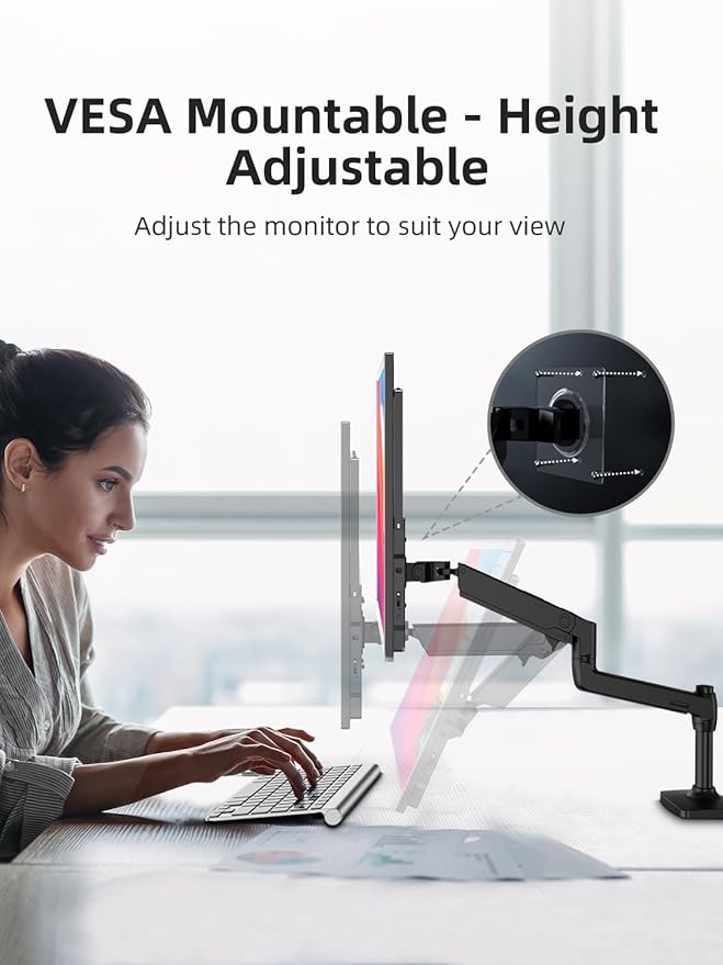 Portable Monitor 18.5 inch 120hz for Laptop, FHD 1080P Portable Gaming Monitor w/VESA Kickstand HDR Speakers USB C Mini HDMI for Phones PC Gaming Devices, Travel Second Screen for Business