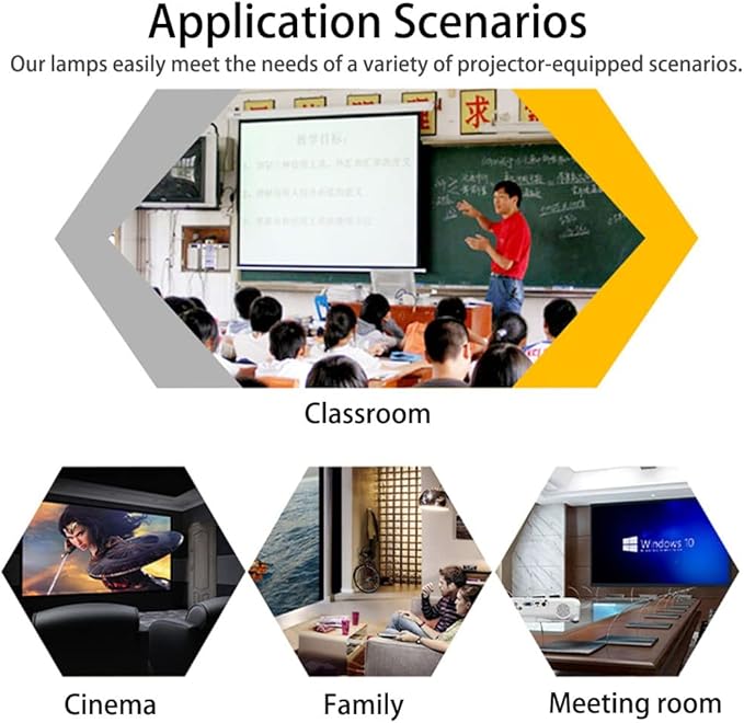 Genuine Original V13H010L39 Replacement Projector Lamp/Bulb with Housing for Epson Home Cinema 1080 720 /Powerlite HC1080UB HC720 /Powerlite Pro Cinema 1080UB 810 Projector--(OEM Bulb Inside)