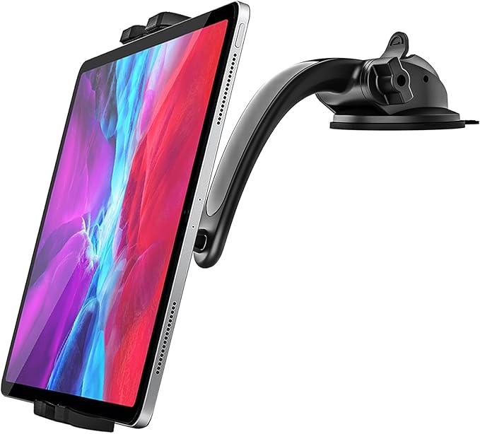 woleyi Car Dashboard Tablet Mount, Car Dash Tablet Holder with Strong Sticky Gel Suction Cup, Compatible with iPad Pro/Air/Mini, Galaxy Tabs/Z Fold, Fire HD, More 4.7-13" Cell Phones and Tablets