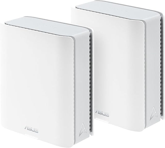 ASUS ZenWiFi BT10 Tri-Band WiFi 7 Mesh, 18 Gbps, 6000 sq.ft (2pk), Dual 10G Ports, Security and Parental Controls Included, Smart Home Master SSIDs, 4G & 5G Mobile Tethering