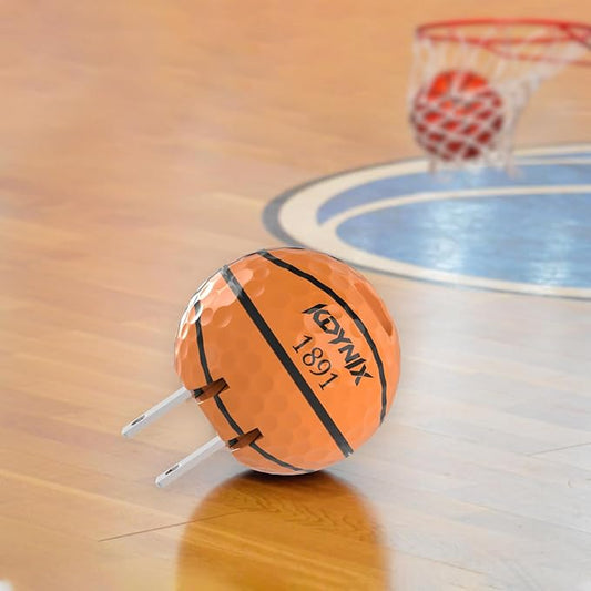 20W Dual Port Creative Golf Ball Charger Block， GaN III Power Adapter Fast Wall Charger with UL Certified, Fast Charging for iPhone 16/16 Pro/16 Pro Max/16 Plus/15/14/13/12, Galaxy, iPad, Airpods