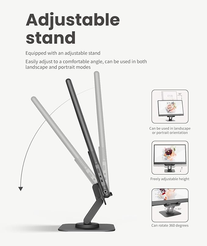 Wireless Portable Monitor for Laptop/PC, 15.6" FHD IPS Travel Monitor with Stand, Built-in G-Sensor, Auto Rotate, HDMI/Type-C, Eye Care, PU Bag, VESA Mount for Mac/Phones/PS5/PS4/Xbox/Switch