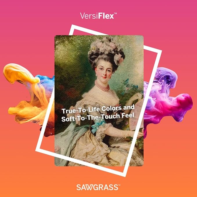 Sawgrass SG1000 VersiFlex Printer Bundle, Innovative Inks & Light Heat Transfer Paper Bundle - Soft-Touch Infusible Ink, 8.5x11 Paper - Professional Results on Untreated Fabric and Wood