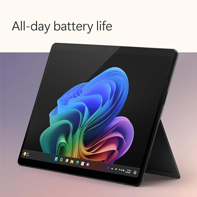 Microsoft Surface Pro 2-in-1 Laptop/Tablet (2024), 13" OLED Touchscreen Display, 16GB RAM, 512GB Storage | Windows 11 Copilot+ PC, Snapdragon X Elite (12 Core), Dune
