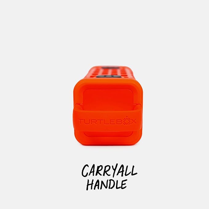 Turtlebox Ranger: Loud! Outdoor Portable Bluetooth 5.4 Speaker | Rugged, Waterproof, Ultra-Portable | Plays to 105db, Deep Bass, Shockproof, Unlimited Pairing for Full Stereo Experience, Orange