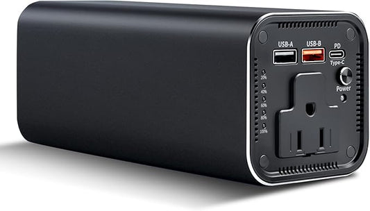 Portable Power Bank, 100W AC Outlet Laptop Charger, 98Wh/27000mAh High Capacity with 65W PD USB C Laptop Battery Bank, Backup Power Source for Business Travel and Outdoor Activities