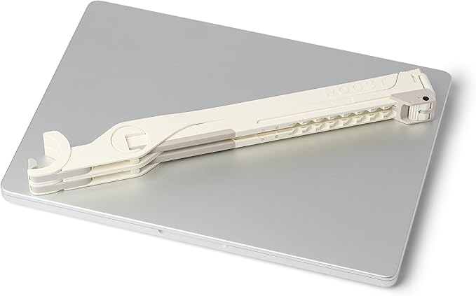 Roost V3 Plus - Ultra Portable and Adjustable Laptop Stand - Quick-Release Height Adjustment, 5 to 14 inch Screen Lift, Patented Rigid Folding Structure and Self-Adjustings Laptop Grips | Dune Color