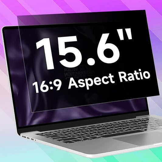 15.6 Inch 1920x1080 Laptop Privacy Screen Filter, Anti Blue Light Glare & Anti Scratch Computer Privacy Shield for 15.6" with 16:9 Aspect Ratio Laptop