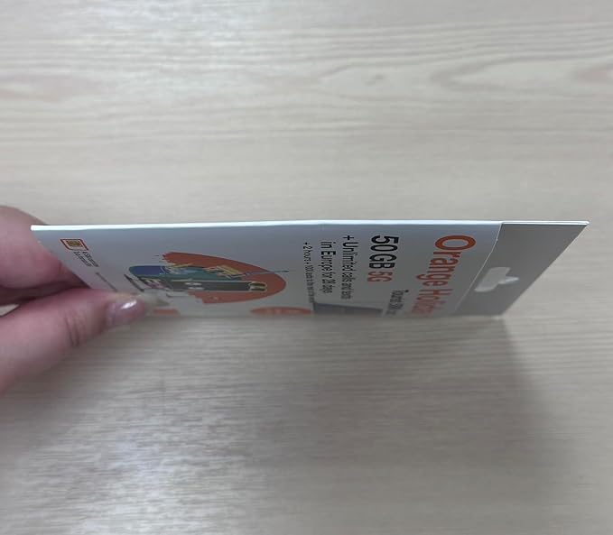 Orange Holiday Europe Prepaid Sim 100GB Internet Data | 30 Days-Use | Data tethering Allowed | 120min & 1000 SMS from Europe to Any Country Worldwide+1 Sim Card Holder+1 Pin