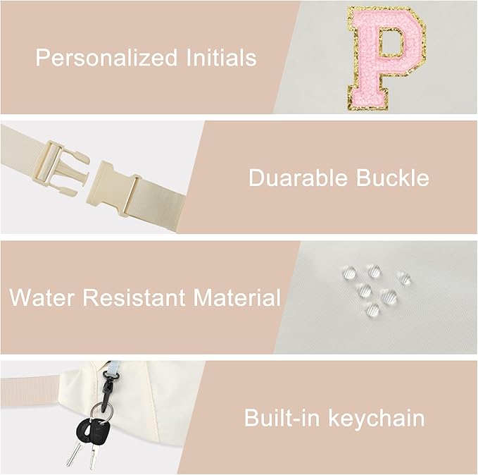 MAXTOP Large Crossbody Fanny Pack with 4-Zipper Pockets,Gifts for Enjoy Sports Festival Workout Traveling Running Casual Hands-Free Wallets Waist Pack Phone Bag Carrying All Phones