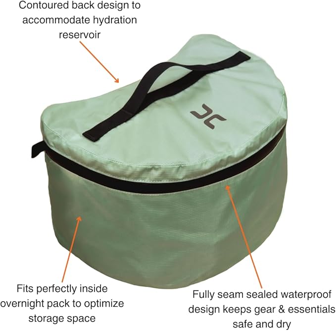 Hillsound PackStack Pro Storage Cubes, Waterproof Packing Cubes, Backpacking & Camping Space-Saving Modular Pack Organizers (Mint, TALL Fits 60L+ Pack)